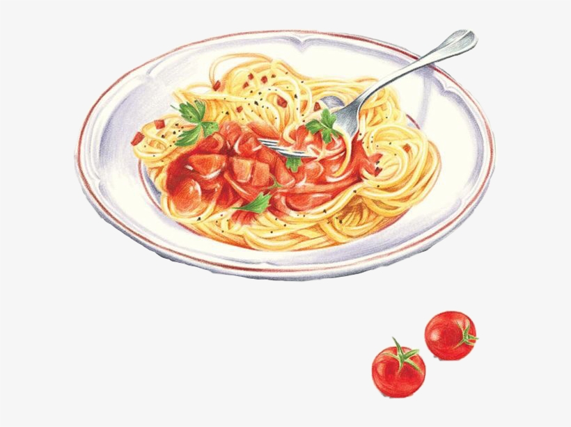 Watercolor Food Pasta Freetoedit - Watercolor Pasta, transparent png #31997