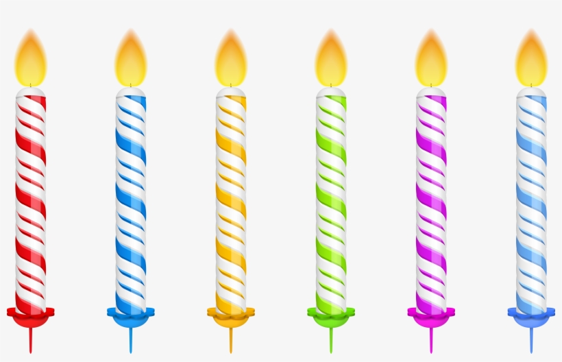 Birthday Candles Transparent Png Clip Art Image - Transparent Birthday Candles Png, transparent png #32041