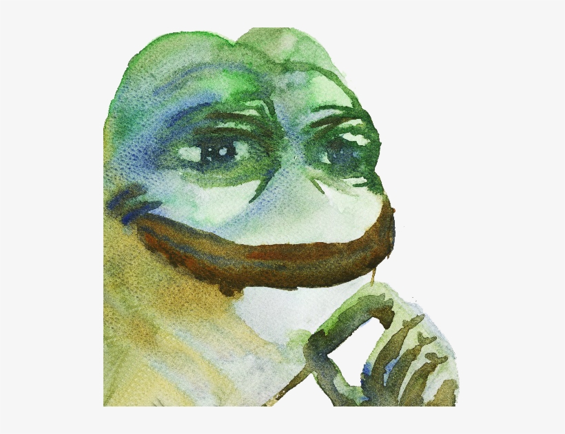474470 - Pepe Watercolor Painting, transparent png #32400