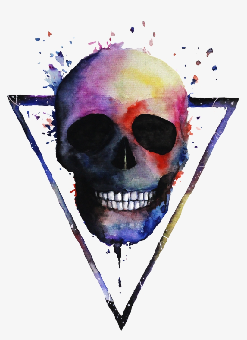 Pictures, Free Photos, Free Images - Cool Watercolor Skulls, transparent png #32718