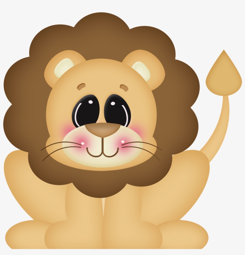 Tigres Clipart Baby Lion - Tiernos Animales De La Selva Animados, transparent png #32800