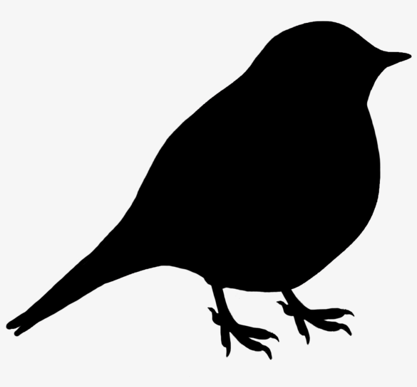 Small Black Silhouette Bird - Bird Silhouette, transparent png #32855
