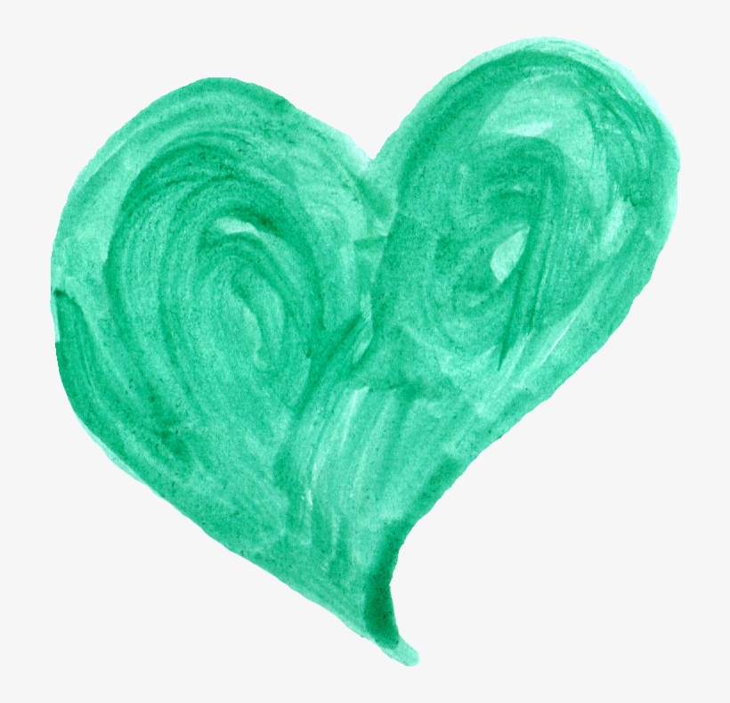 Mob Ultra, Wallpaper Album, Watercolor - Green Water Color Heart, transparent png #32896