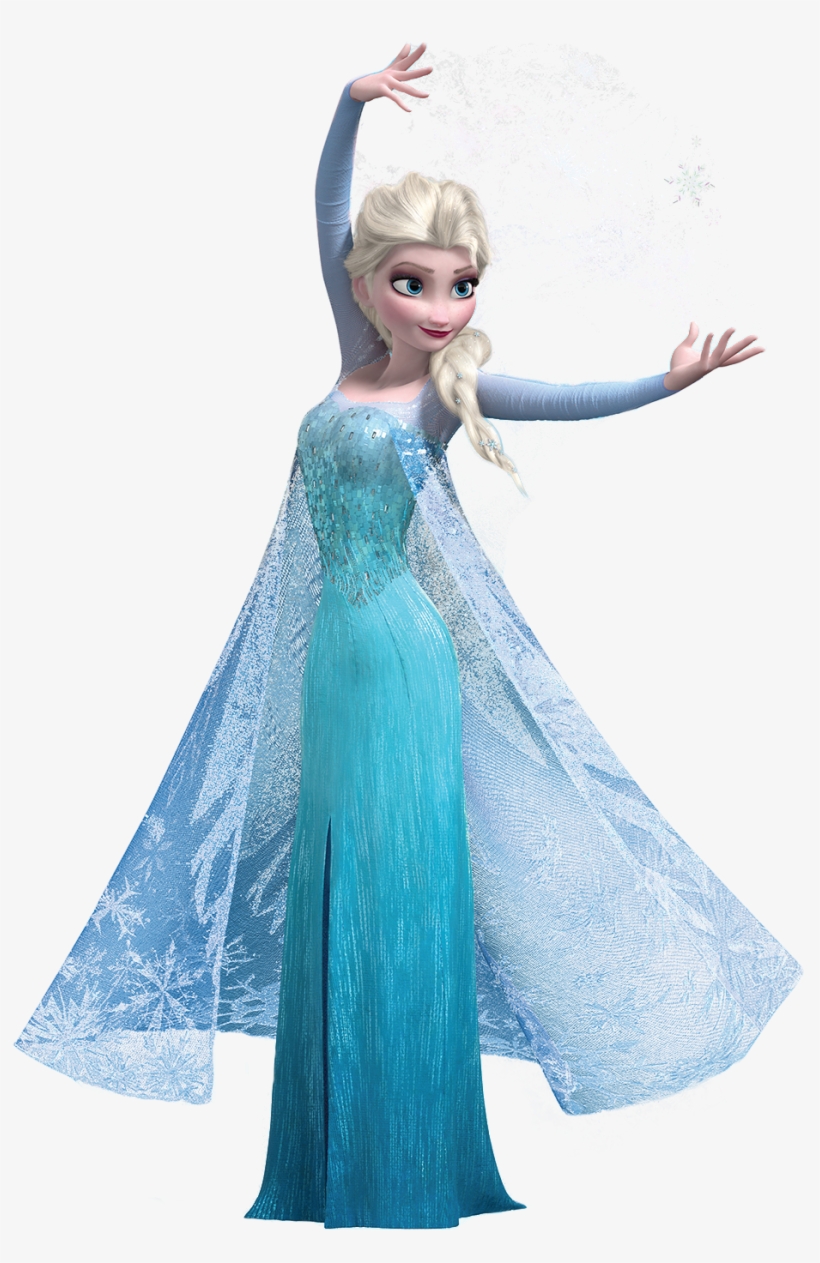 Elsa - Elsa Blue Dress Frozen, transparent png #33055