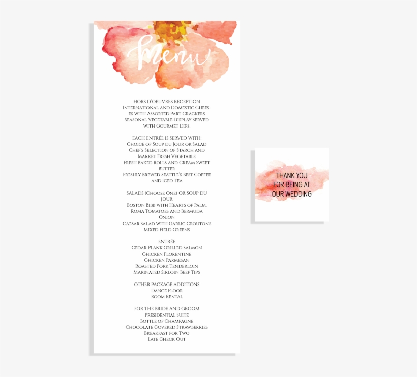 Watercolor Floral Invitation Set - King Crab, transparent png #33537