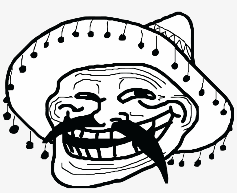Download - Mexican Troll Face Png, transparent png #33539