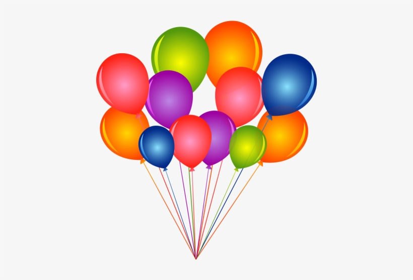 Bunch Of Balloons Png Image - Happy 48th Birthday Brother, transparent png #33796