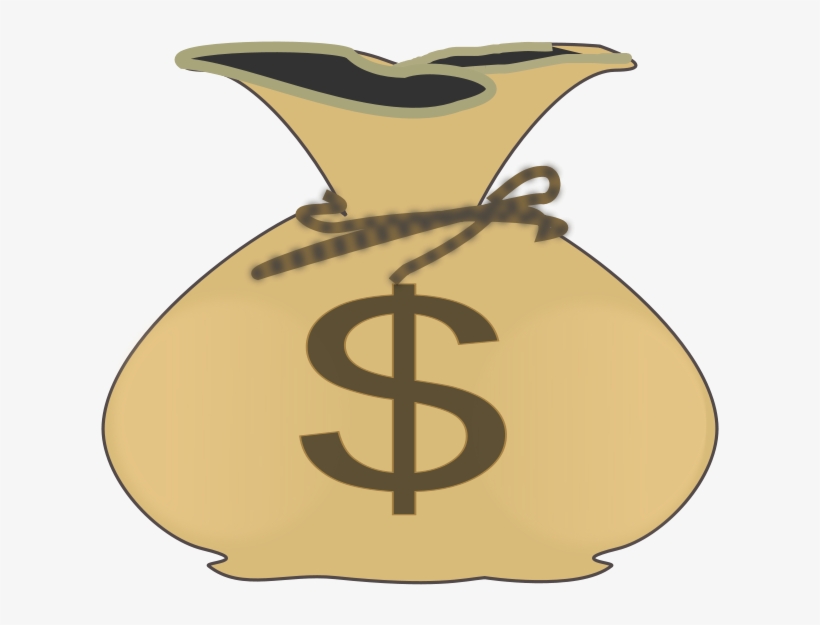 Graphic Download Clip Art At Clker Com Vector Online - Cartoon Money Bag Png, transparent png #34024