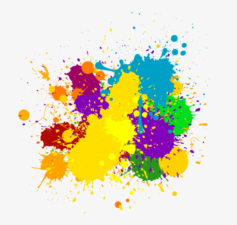 Splash Png - Color Splash Clip Art, transparent png #34166