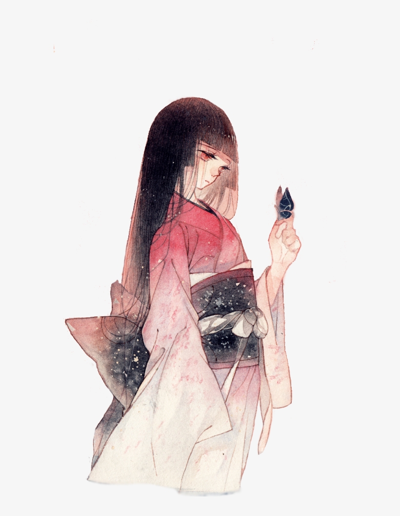 Enjoy It, Comment And And Used To Give My Credits - Draw Hell Girl Enma Ai, transparent png #34232