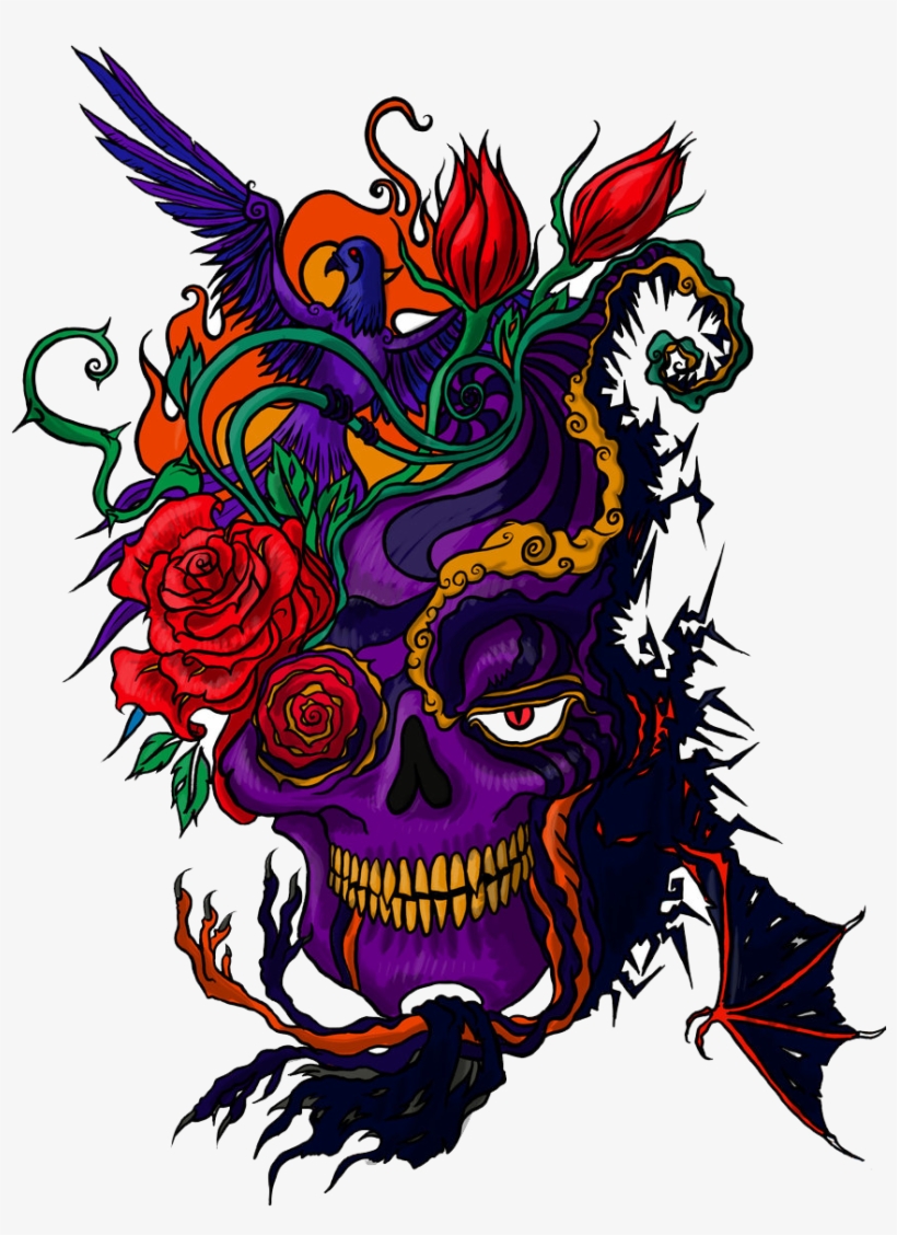 Color Tattoo Png Picsart Png Download Free Photoshop - Colored Tattoo Png, transparent png #34322