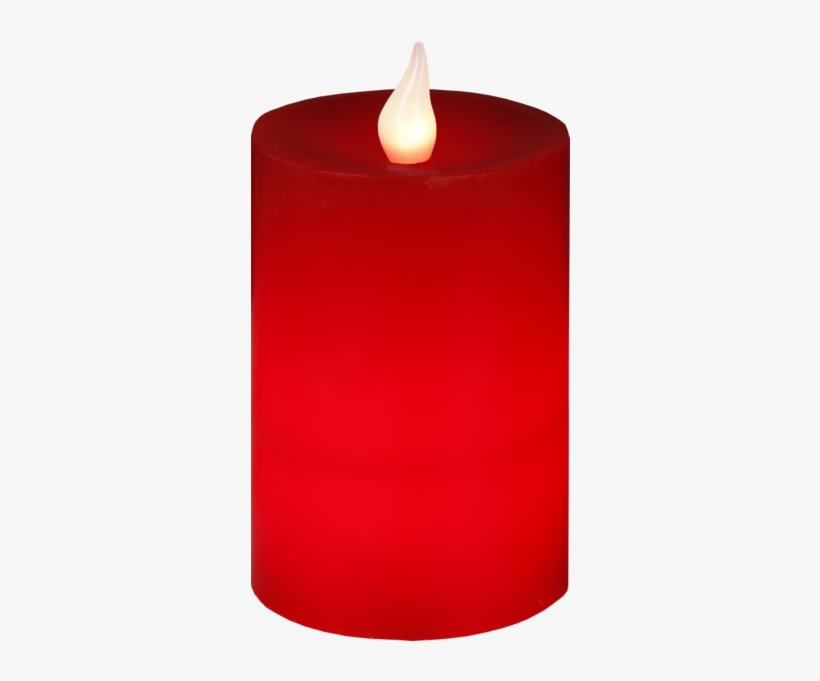 Led Pillar Candle Flame - Candle, transparent png #34381