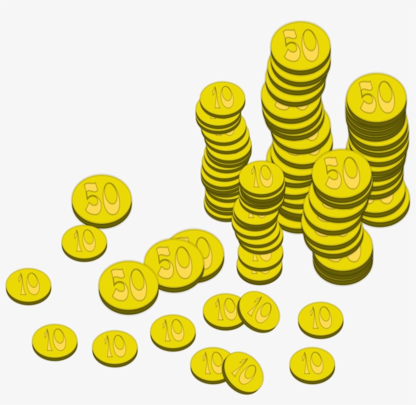 Coins Money Svg Clip Arts 600 X 555 Px, transparent png #34450