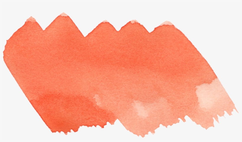 Orange Transparent Watercolour - Transparent Background Brush Stroke Png, transparent png #34568