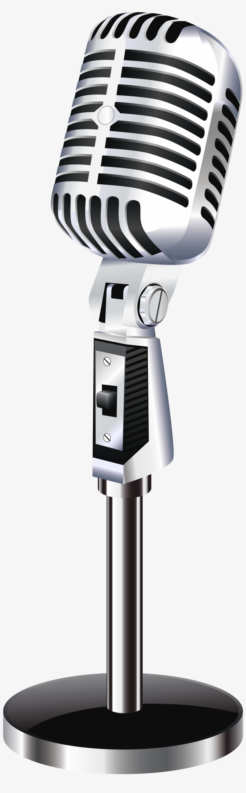 Microphone Png Image - Retro Microphone Png, transparent png #34610