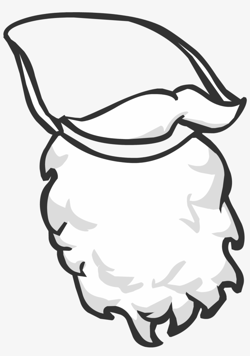 Santa Beard - Club Penguin, transparent png #34721