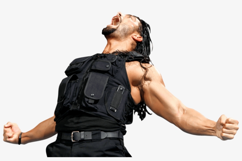 Celebrities - Roman Reigns Superman Punch Png, transparent png #34741