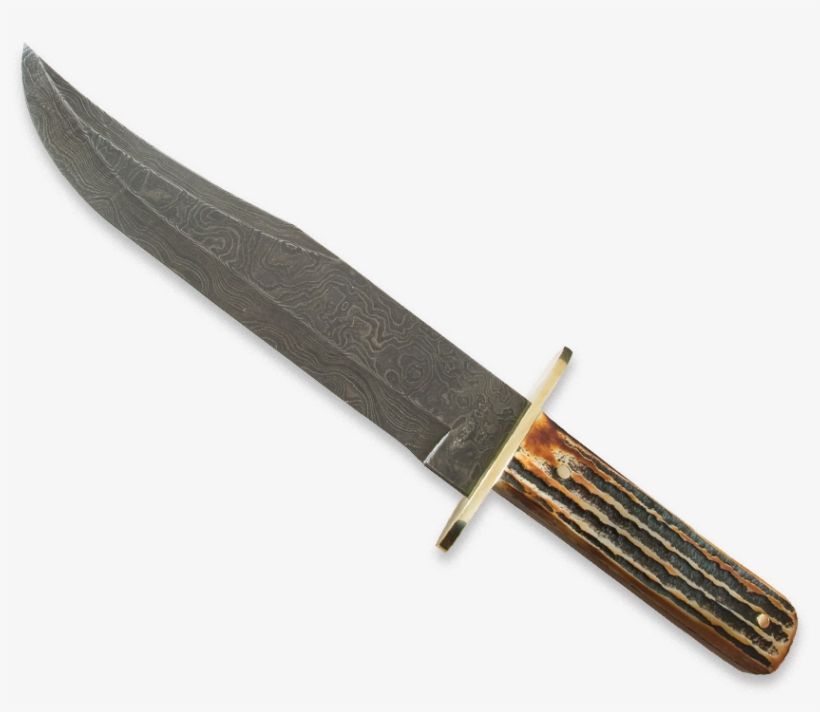 Damascus Bowie Knives Png - Bowie Knife, transparent png #34850