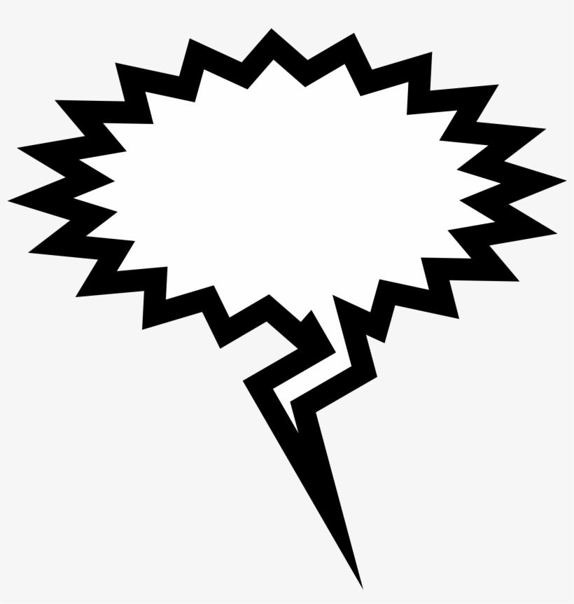 Drawing Scream Bubble On Canvas - Speech Bubbles, transparent png #34960