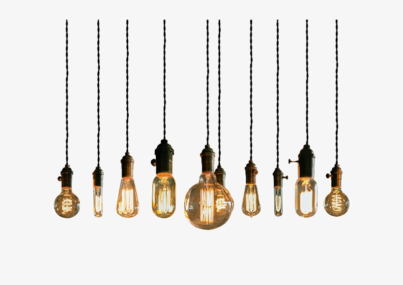 Vector Black And White Light Lights Lightbulb Tumblr - Light Bulb String Png, transparent png #35030