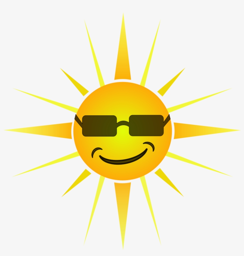 This Free Clipart Png Design Of Cool Happy Sun, transparent png #35130