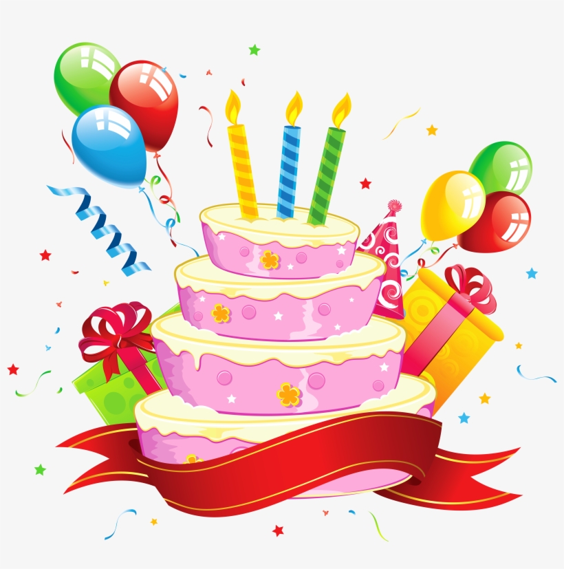 Birthday Cake Party Clip Art - Torta De Cumpleaños Png, transparent png #35321