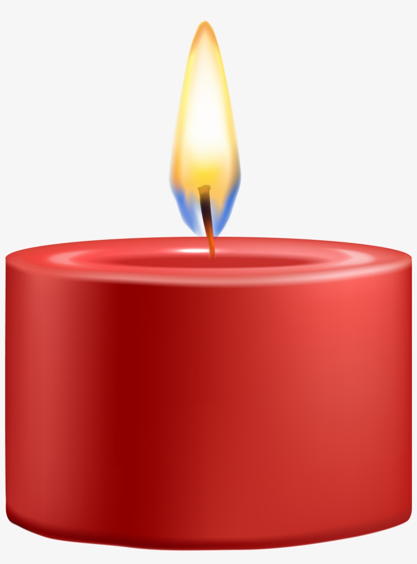 Red Candle Png Clip Art, transparent png #35681