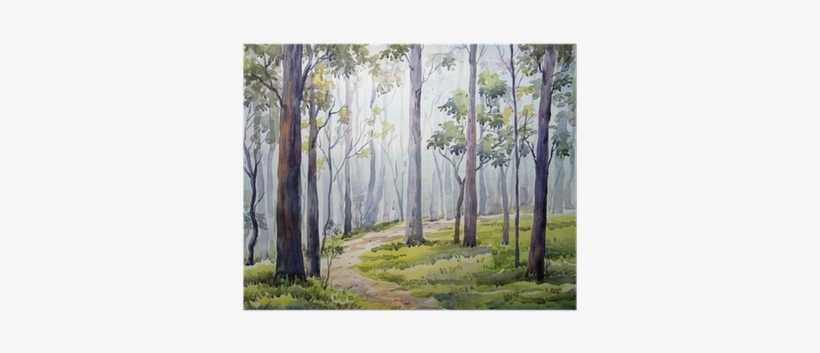 Painting Of Watercolour Forest, transparent png #35702