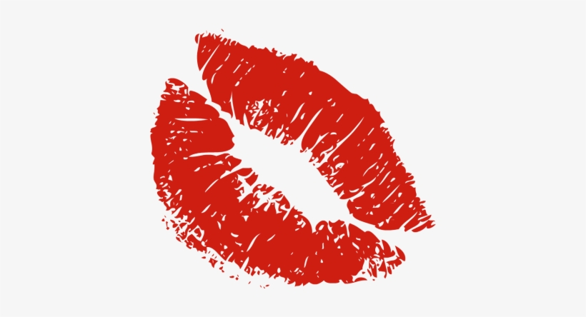 Print Fourteen Isolated Stock - Red Lips Clip Art, transparent png #35721