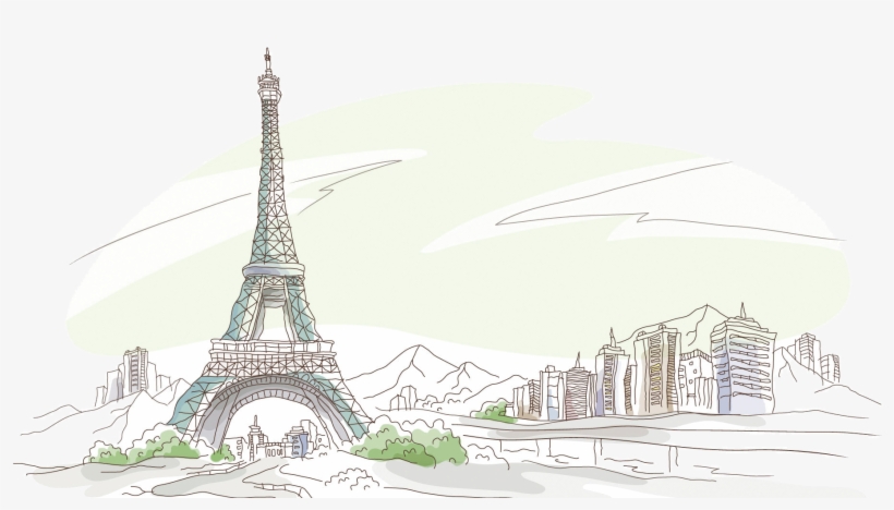 Eiffel Tower 58 Tour Eiffel Drawing Wallpaper - Tour Eiffel Watercolor Png, transparent png #35742