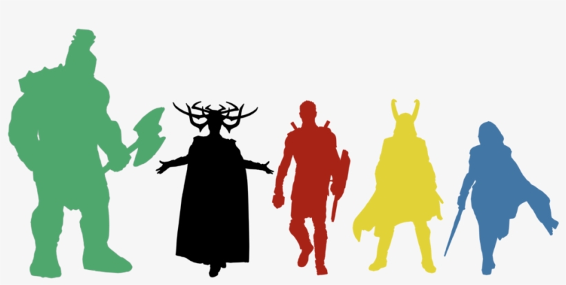 Thor Svg Silhouette Graphic Library Stock - Loki Thor Ragnarok Silhouette, transparent png #35864