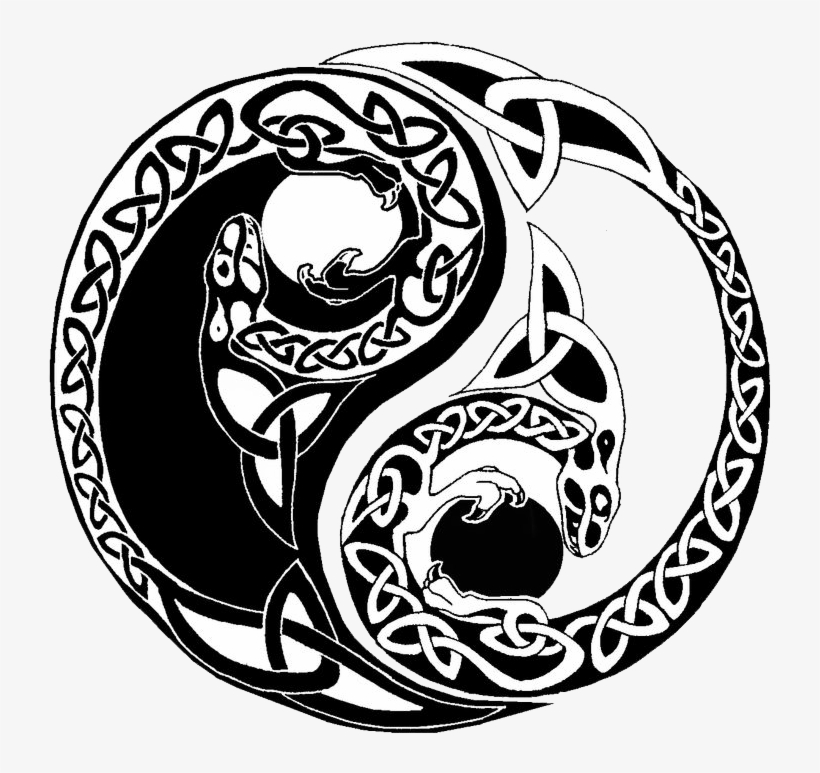 Yin-yang Tattoos - Yin Yang Celtic Tattoo, transparent png #35945