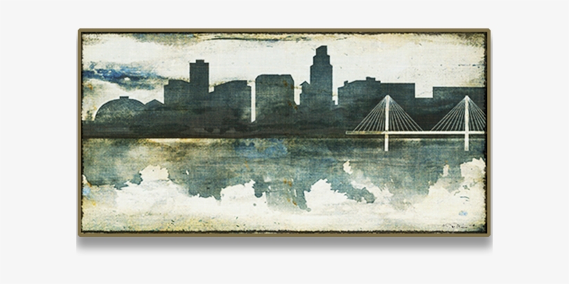 Omaha Skyline Watercolor - Big O Art, transparent png #36168