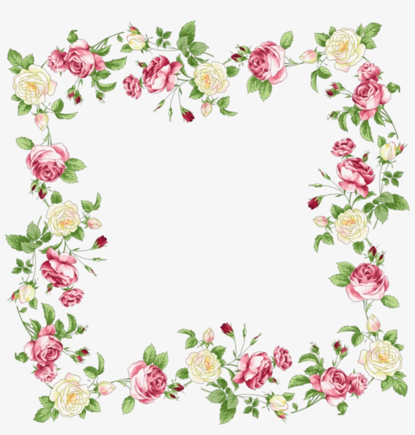 Flowers Borders Png Transparent Flowers Borders - Wedding Flowers Frame Png, transparent png #36196