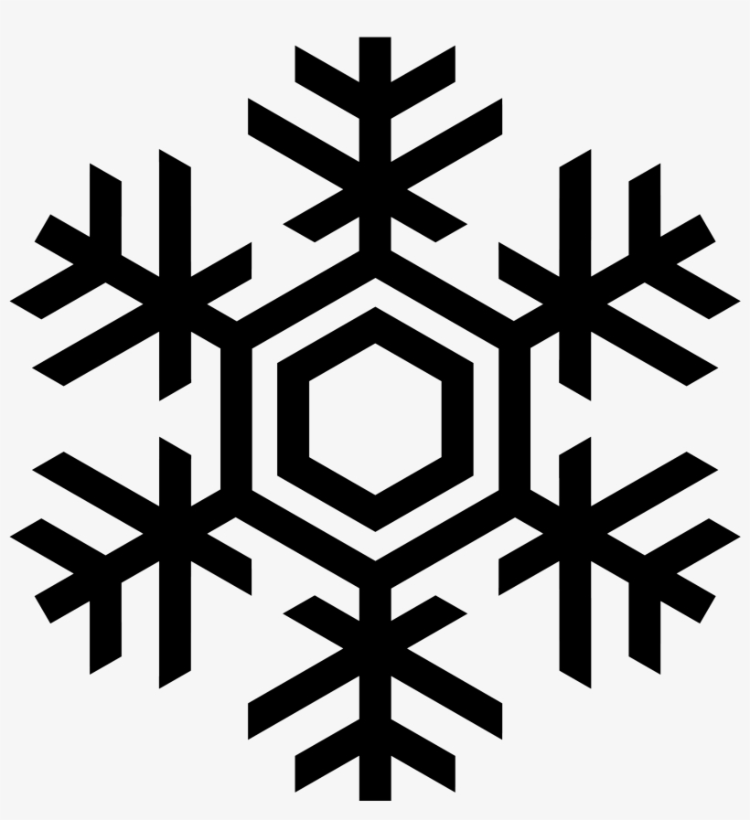 Silhouette Snowflake At Getdrawings - Snowflake Vector, transparent png #36255