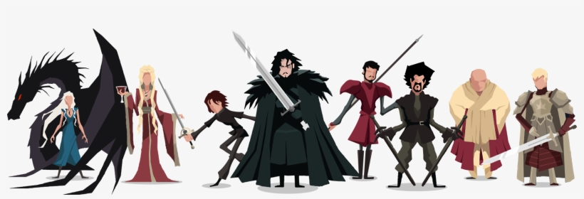 Game Of Thrones - Game Of Thrones Characters Cartoon, transparent png #36639