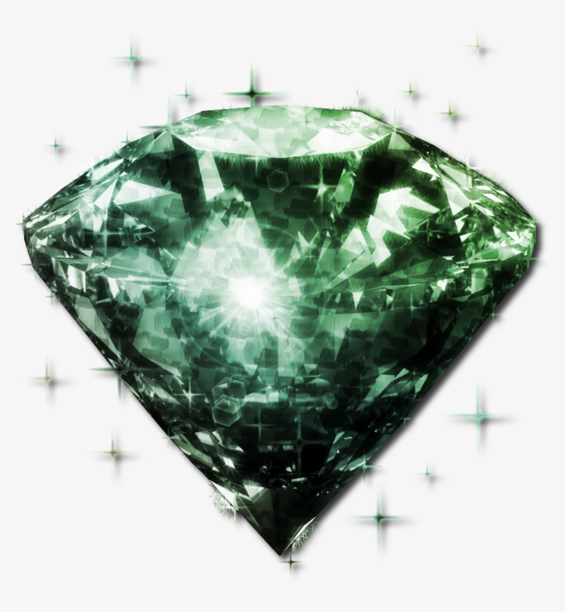 Green Diamond Png By Jssanda - Rainbow Diamond Png, transparent png #36724