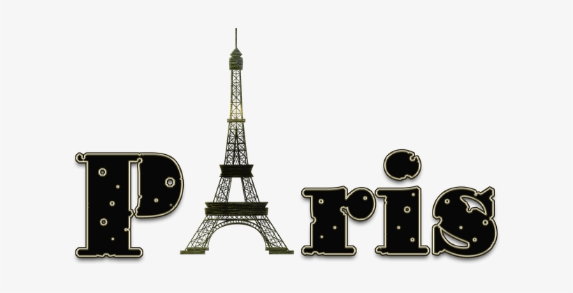 Paris, Letters, Eiffel Tower, Graphics - Dominic Thiem, transparent png #36768