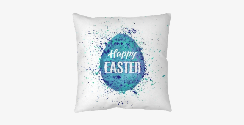 Watercolor Set Of Hand Drawn Colored Easter Egg Isolated - Wesołych Świąt Wielkanocnych Niebieski, transparent png #36853