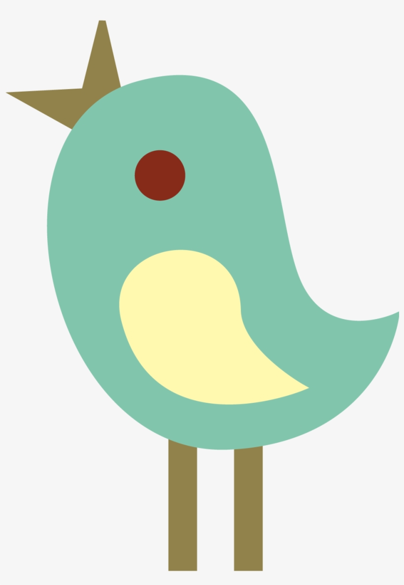 Twitter Clipart Transparent Background - Cute Bird Clipart Free, transparent png #36876