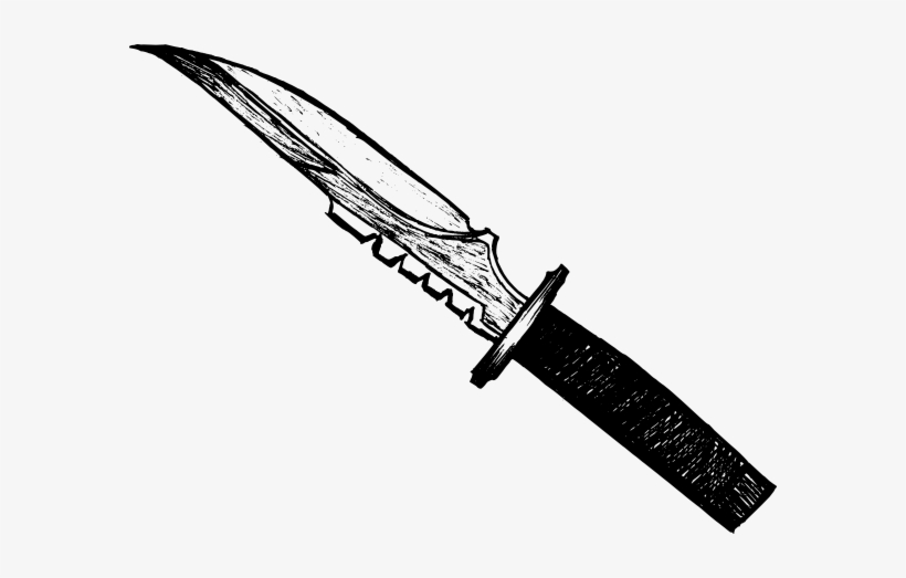 Free Download - Knife Drawing Png, transparent png #36920