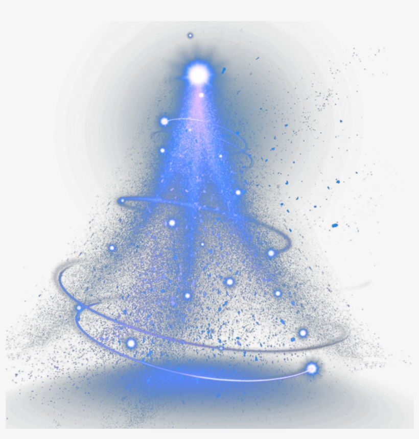 Ftestickers Effect Light Spotlight Stagelight Blue - Light, transparent png #36995