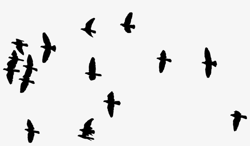 Download Png Royalty Free Stock Birds Svg Line Silhouette Flock Of Birds Silhouette Png Free Transparent Png Download Pngkey