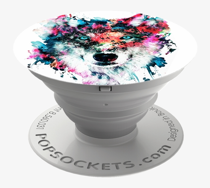 Popsocket With A Wolf, transparent png #37146