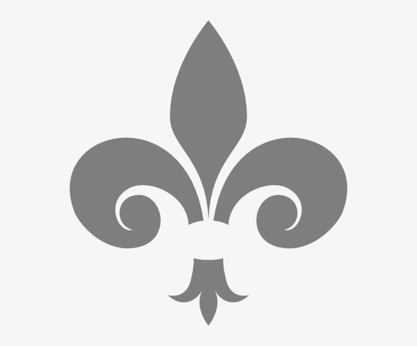 How To Set Use Gray Fleur De Lis Clipart, transparent png #37170