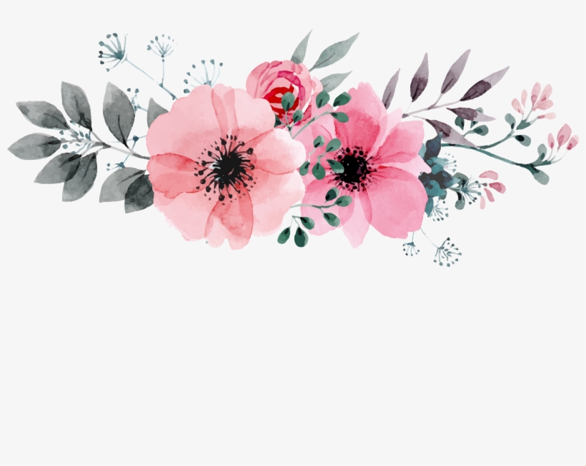 Watercolor Painting Flower Drawing Floral Design - Happy 50th Birthday: Birthday Party Guest Book [book], transparent png #37211