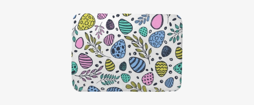 Vector Doodle Easter Seamless Pattern - Easter, transparent png #37366