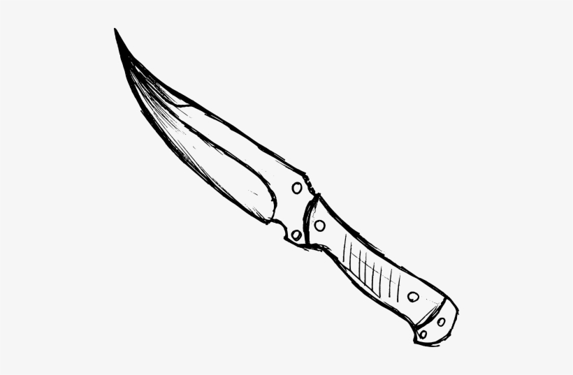 Free Download - Knife Drawing Png, transparent png #37434