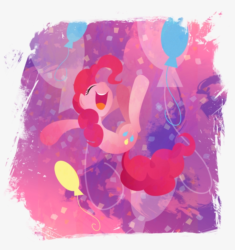 Pinkie Pie My Little Pony - Pinkie Pie Party Art, transparent png #37435
