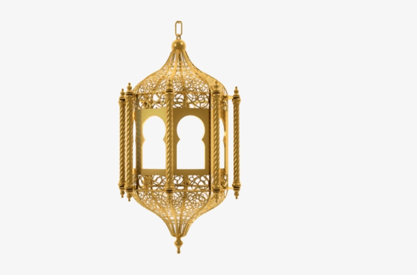 Free Png Ramadan Lamp Gold Png Images Transparent - Eid Mubarak Lamp Png, transparent png #37587